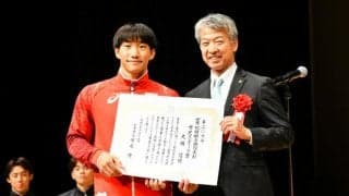 平泳ぎで世界新の大橋信選手「ひらパーが好き」　地元で次の目標語る