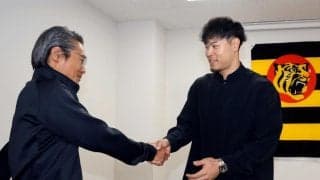 阪神・佐藤輝「甲子園の大歓声は本当に世界一」　ポスティング容認後初の取材対応で球団、チームメート、ファンに感謝