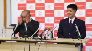 【ドラフト】センバツ準Ｖ左腕の智弁学園・杉本真滉は巨人４位指名「野球人生一から見直したい」