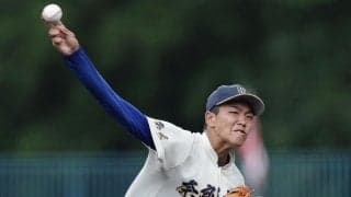 【ドラフト】ロッテ５位、奈良大付・新城楓雅　趣味は「寝ること」190センチの本格派右腕