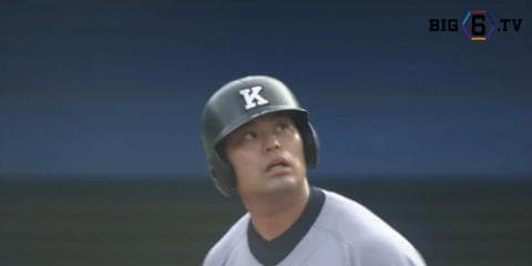 慶應・岩見（比叡山）リーグ新5試合連発&岡田彰布に並ぶ通算20号!!