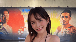 黒ビキニ❤️ラウンドガールぽぽちゃん、まさかの大胆😍白ビキニ披露⁉️