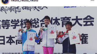 🌈飛び込み✨玉井陸斗「インターハイ終了‼️」SNSで優勝報告🏅