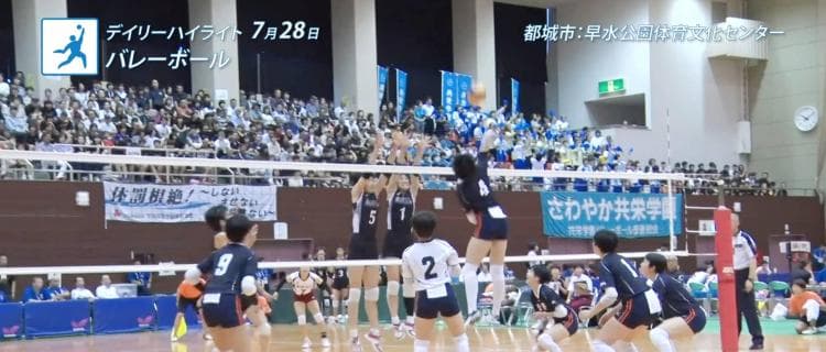 7月28日 インターハイ デイリーハイライト 女子バレーボール準決勝・決勝 / フェンシング 個人対抗フルーレ準決勝・決勝